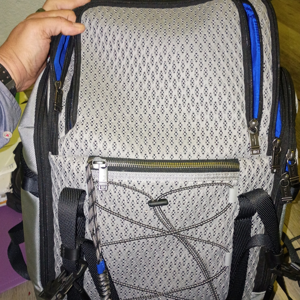 Tumi Black and Blue Men's Backpack